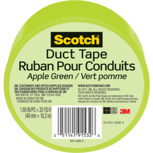 Scotch Duct Tape 920-GRN-C 1.88″ × 20 yd (48 mm × 18 2 m) Green
