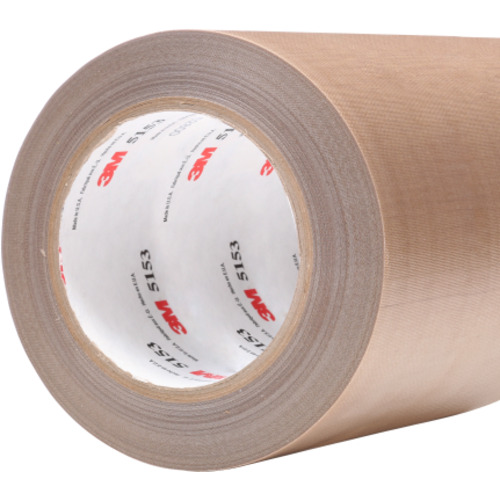 3M General Purpose PTFE Glass Cloth Tape 5153 Light Brown 19 1/2″ × 72 yd 8 mil